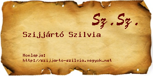Szijjártó Szilvia névjegykártya
