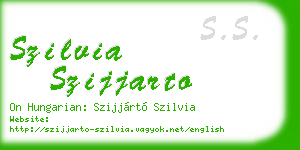 szilvia szijjarto business card